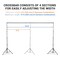 Yescom; 8.5' x 10' Adjustable Photography Background Backdrop Stand Support Crossbar Carry Bag Kit Studio; Category:Curtains & Backdrops; Image:7